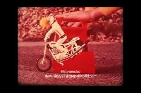 Evel Knievel 1st Issue Stunt Cycle Toy Commercial ⭐