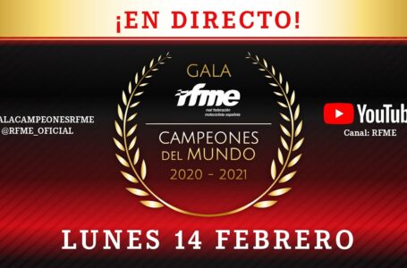 ¡EN DIRECTO! Gala RFME Campeones del Mundo de Motociclismo 2020-2021