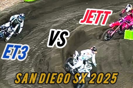 Vemos los varios adelantamientos entre Jett y Tomac